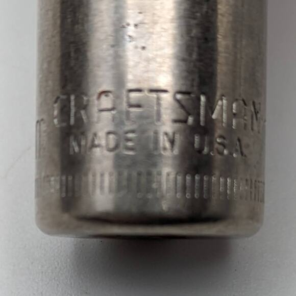 Craftsman Deep Socket 12mm 1/4" Drive 6 Inverted G Series 44409 - Picture 3 of 7